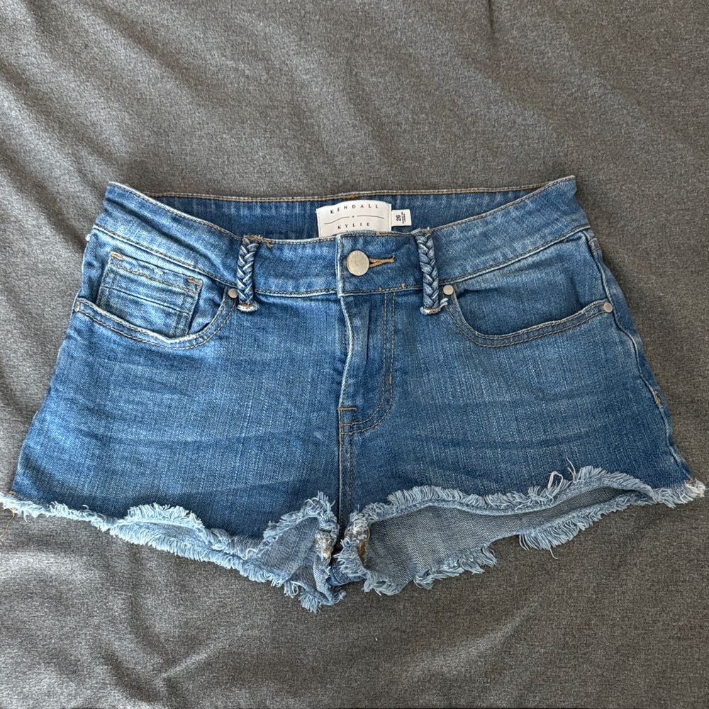 Kendall + Kylie Blue Jean Shorts